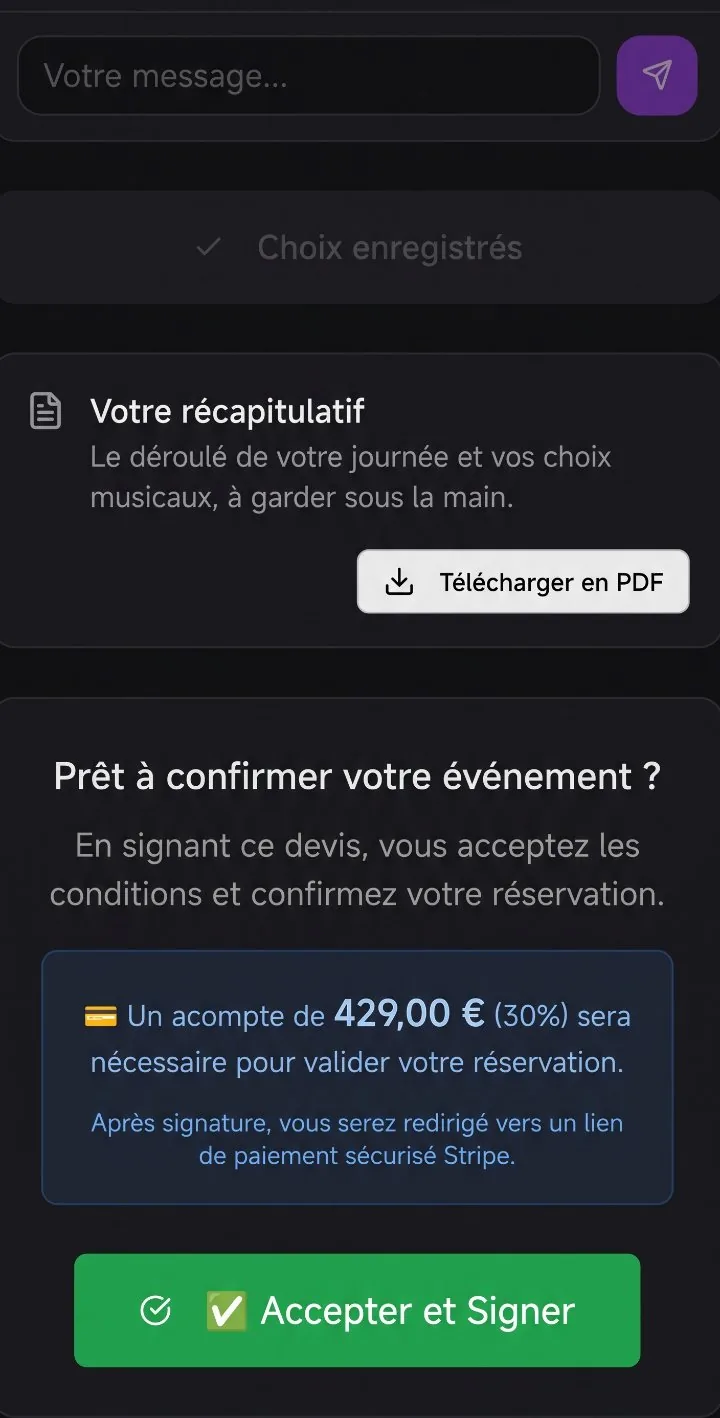 Devis à signer